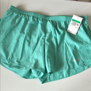 Nike Teal Athletic Shorts Lightweight Elastic Waist